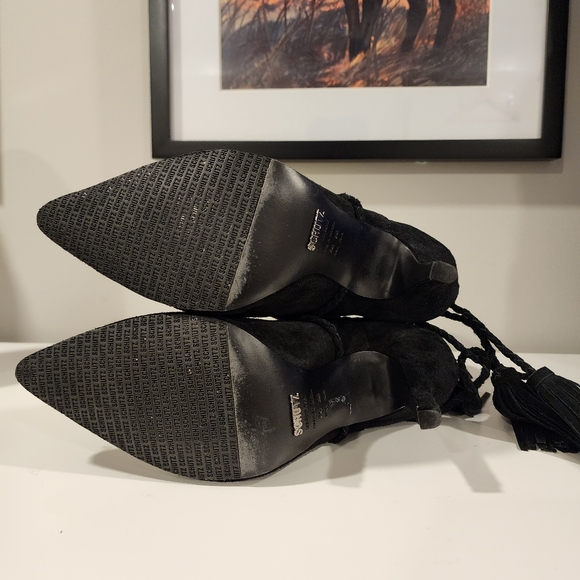 Schutz Fadhila Tassel Heeled Boots - Picture 6 of 7